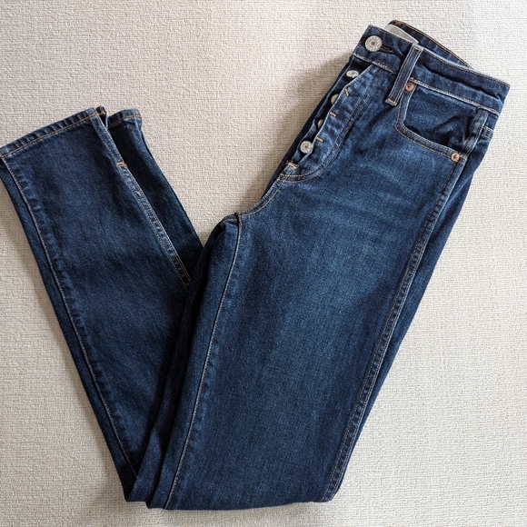 🪞▪️Trave Lawson slim full length jeans size 25 - Picture 2 of 13